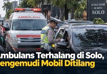 Ambulans Terhalang di Solo, Pengemudi Mobil Ditilang